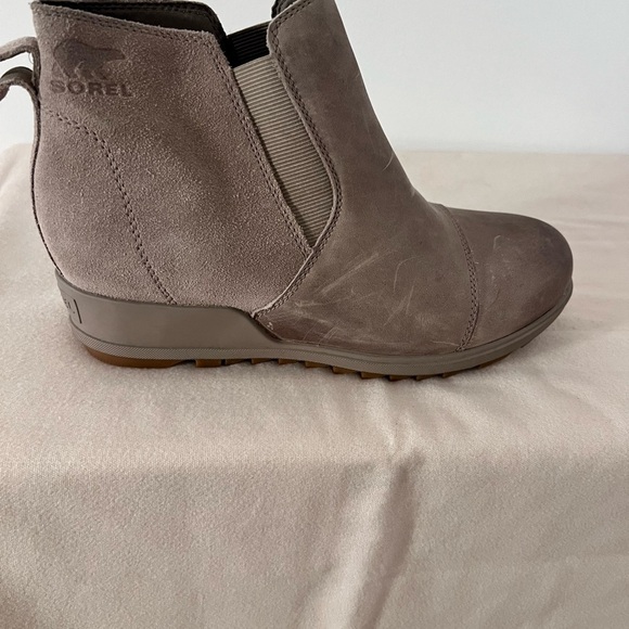 GIFT READY NWOT Sorel Women's Evie Pull on Rain Boot - Omega Taupe, size 10 - Picture 4 of 9